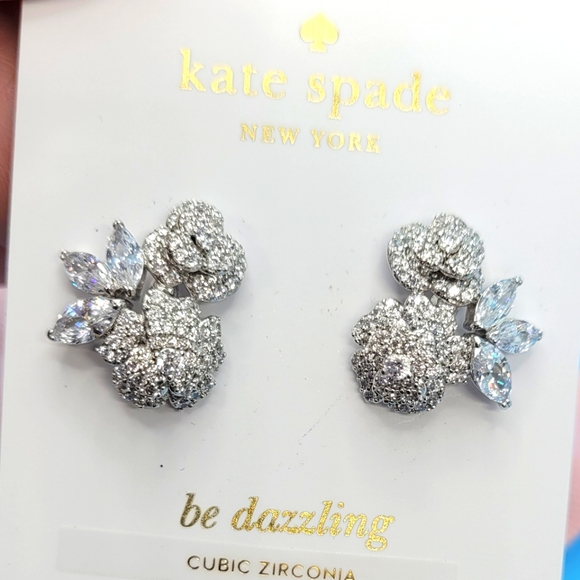 Kate Spade Special Sparkle Floral Cluster Stud - Picture 1 of 4